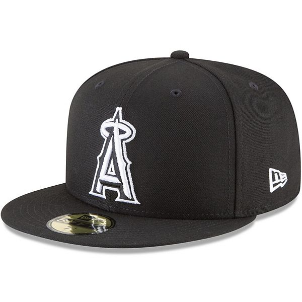 Men's New Era Black Los Angeles Angels 59FIFTY Fitted Hat