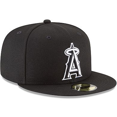 Men's New Era Black Los Angeles Angels 59FIFTY Fitted Hat