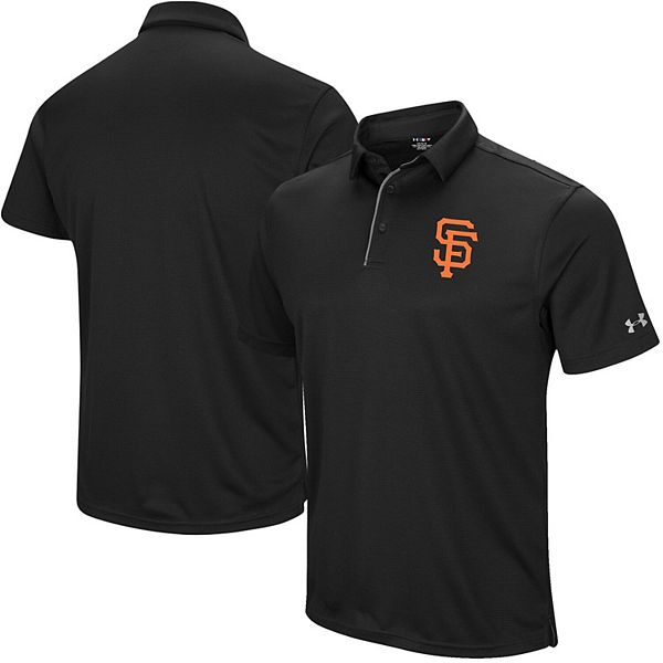 Men's Under Armour Black San Francisco Giants Left Chest Performance Polo