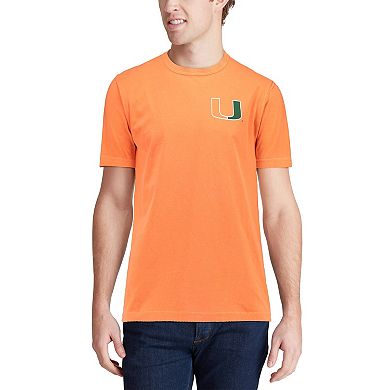 Men's Orange Miami Hurricanes Baseball Flag Comfort Colors T-Shirt