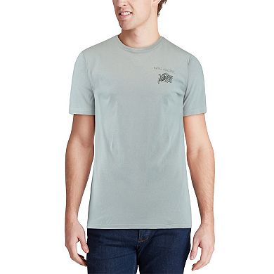 Men's Gray Navy Midshipmen Team Comfort Colors Campus Scenery T-Shirt