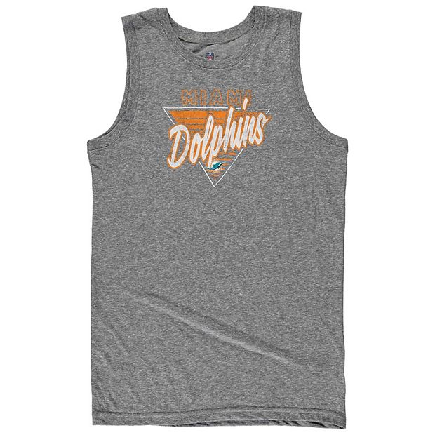 Miami Dolphins Women's Tank Sleeveless T-Shirt Plaid & Stripe Vest Women's  Tops