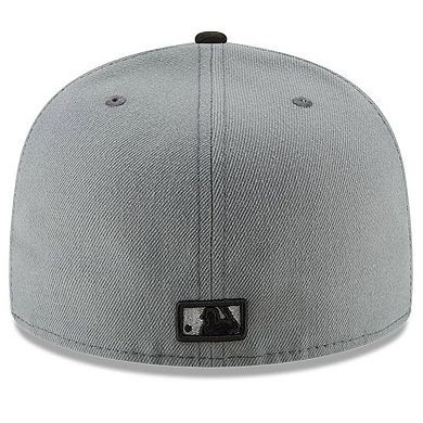 Men's New Era Gray/Black Boston Red Sox Two-Tone 59FIFTY Fitted Hat