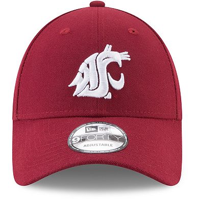 Men's New Era Crimson Washington State Cougars The League 9FORTY Adjustable Hat