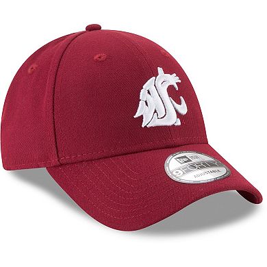 Men's New Era Crimson Washington State Cougars The League 9FORTY Adjustable Hat