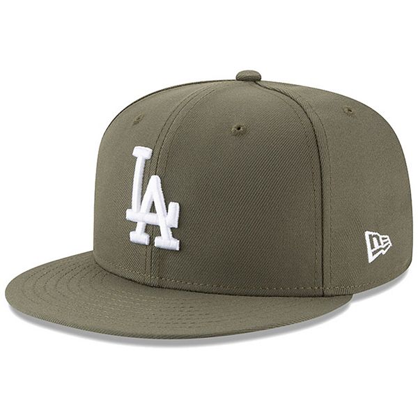 Los Angeles Dodgers Fitted Hat New Era Color Pack 2 Tone Green/Tan 59FIFTY Fitted Hat, 7 3/4 / Green