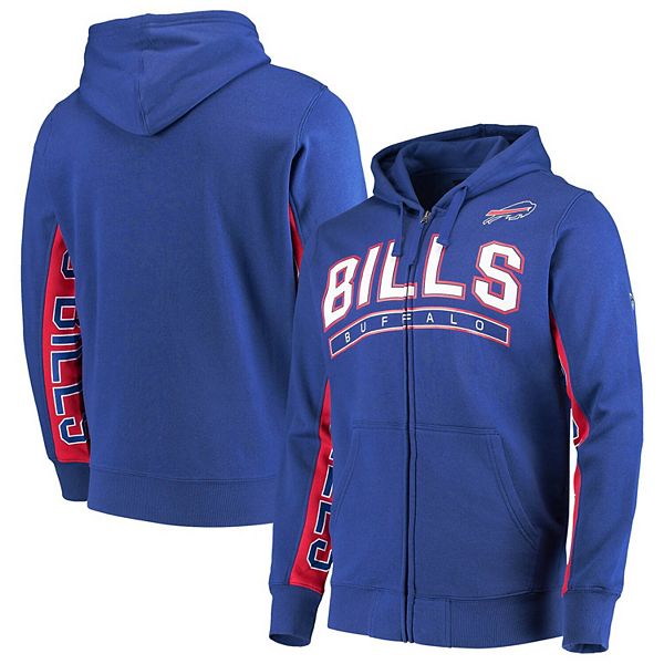 BUFFALO BILLS RETRO CLASSIC FLC PO HOODIE (ROYAL BLUE/RED)