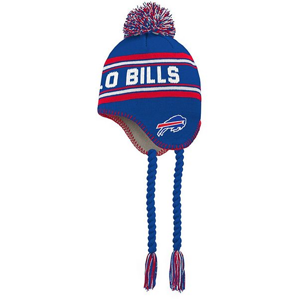 Buffalo Bills NFL FIRESIDE Red-Royal Knit Beanie Hat