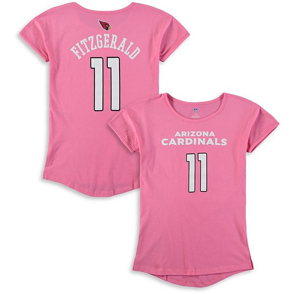 Girls Youth Larry Fitzgerald Arizona Cardinals Dolman Mainliner Name & Number T-Shirt