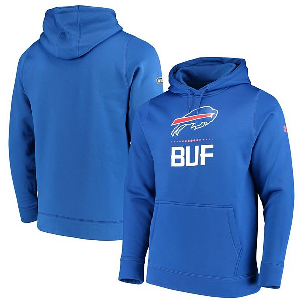 Men's Under Armour Royal Buffalo Bills Combine Authentic Lockup Pullover  Hoodie