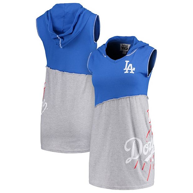 Women s Refried Apparel Royal Gray Los Angeles Dodgers Sustainable