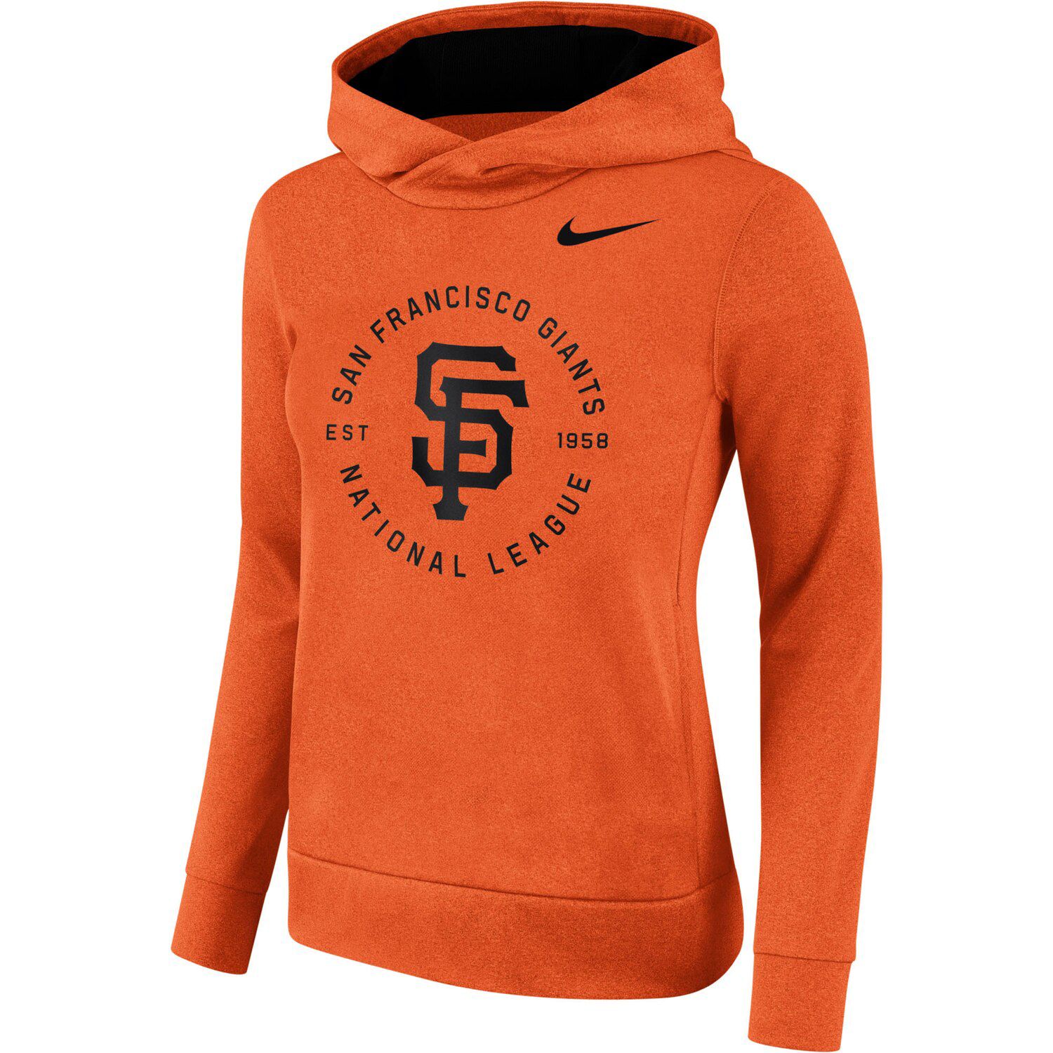 nike orange hoodie women's