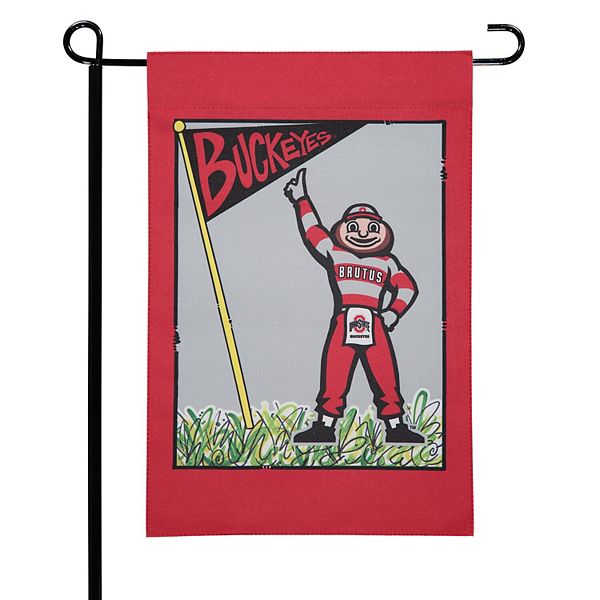 Ohio State Buckeyes Flag 12x18 Garden Style 2 Sided 