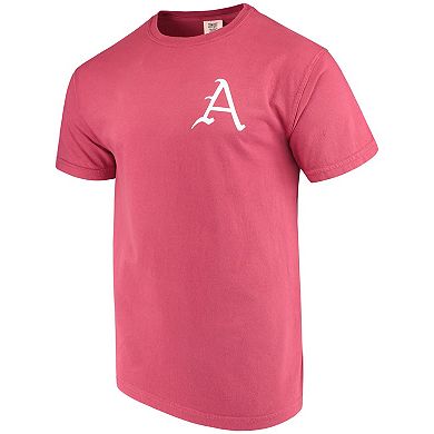 Men's Cardinal Arkansas Razorbacks Baseball Flag Comfort Colors T-Shirt