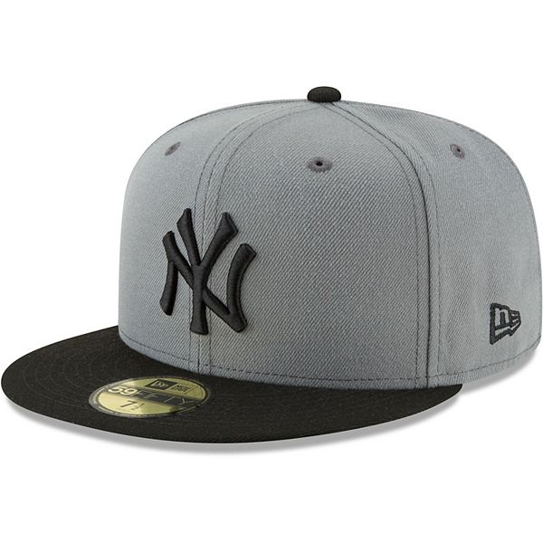 Men's New Era Gray/Black New York Yankees Two-Tone 59FIFTY Fitted Hat