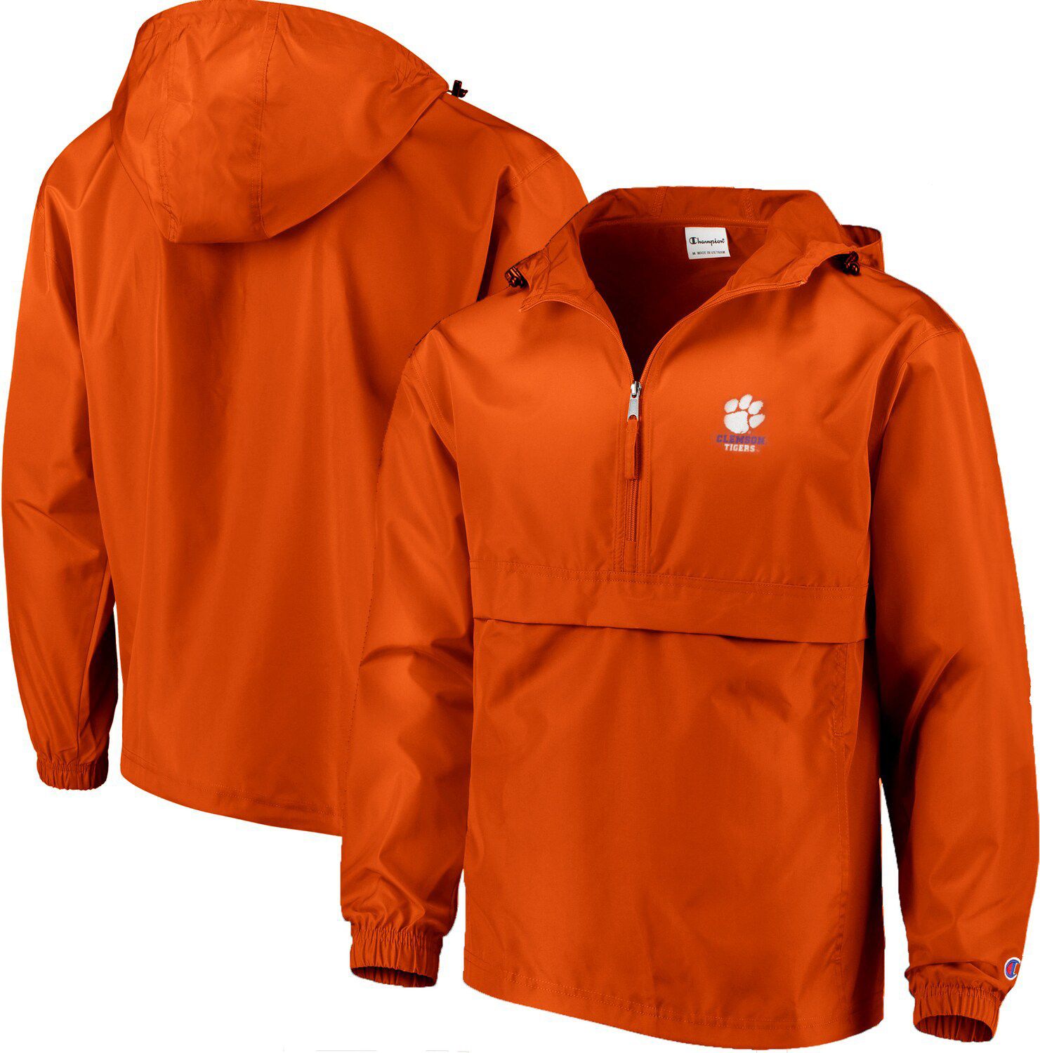 champion jacket orange