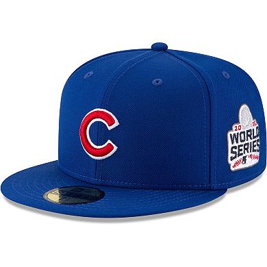 Men's New Era Royal Chicago Cubs 2016 World Series Wool 59FIFTY Fitted Hat