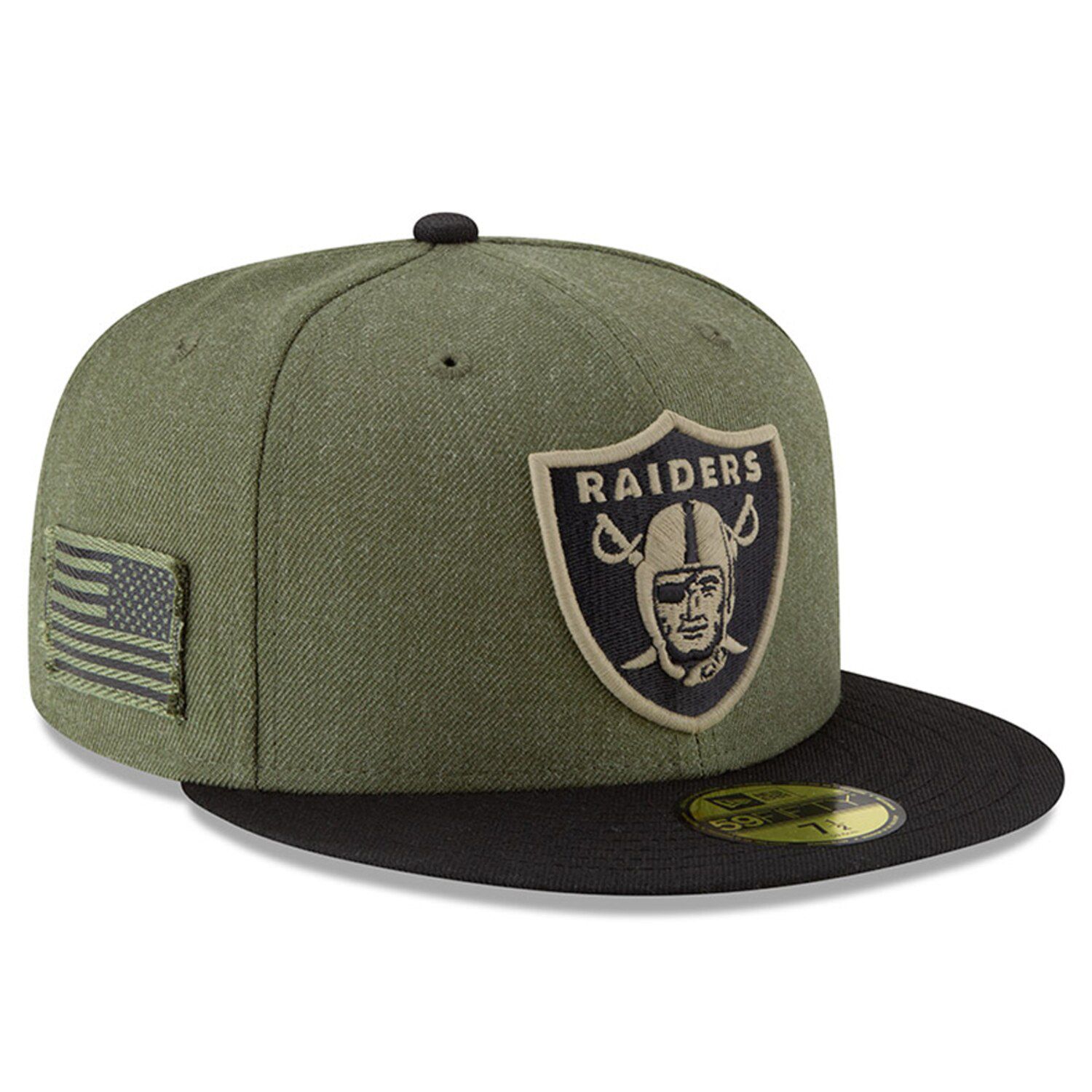 raiders salute to service beanie