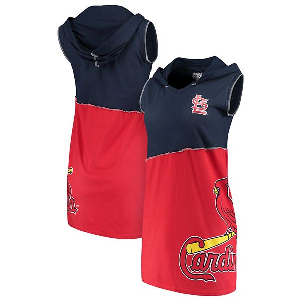 St. Louis Cardinals Refried Apparel Women's Hoodie Dress - Red/Navy