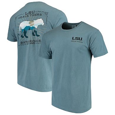 Men's Blue LSU Tigers State Scenery Comfort Colors T-Shirt