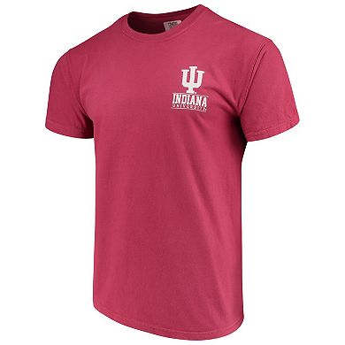 Men's Crimson Indiana Hoosiers Comfort Colors Campus Icon T-Shirt