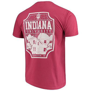 Men's Crimson Indiana Hoosiers Comfort Colors Campus Icon T-Shirt