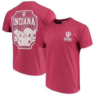 Men's Crimson Indiana Hoosiers Comfort Colors Campus Icon T-Shirt