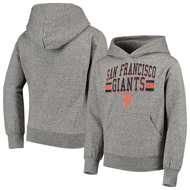 Youth Stitches Heathered Black San Francisco Giants Sport Hoodie
