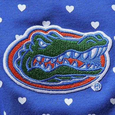 Girls Newborn & Infant Royal Florida Gators Hearts Bodysuit and Headband Set