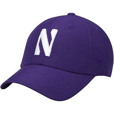 Men's Top of the World Purple Northwestern Wildcats Primary Logo Staple Adjustable Hat