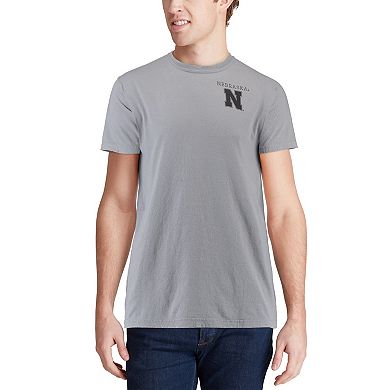 Men's Gray Nebraska Huskers Comfort Colors Campus Scenery T-Shirt