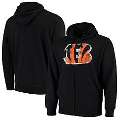 Men's Fanatics Branded Black Cincinnati Bengals Defender Evo Full-Zip Hoodie