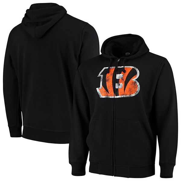 Black Cincinnati Bengals Zip-Up Hoodie - Men, Best Price and Reviews