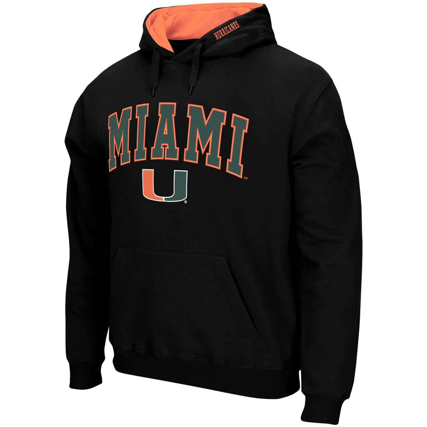 black miami hurricanes hoodie