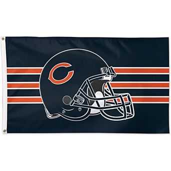WinCraft Chicago Bears Single-Sided 3' x 5' Deluxe Helmet Flag