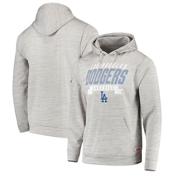 Stitches Men's Los Angeles Dodgers Grey All Over Print Pullover Hoodie