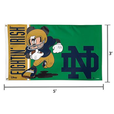 WinCraft Notre Dame Fighting Irish Single-Sided 3' x 5' Deluxe Disney Flag