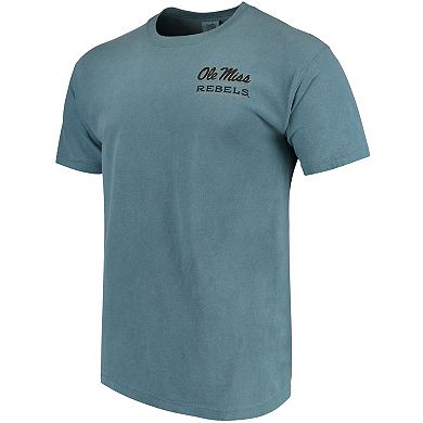 Men's Blue Ole Miss Rebels State Scenery Comfort Colors T-Shirt