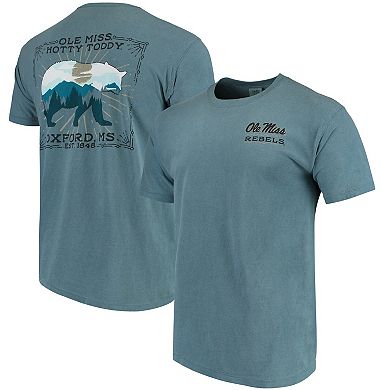 Men's Blue Ole Miss Rebels State Scenery Comfort Colors T-Shirt