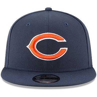 Men's New Era Navy Chicago Bears Basic 9FIFTY Adjustable Snapback Hat