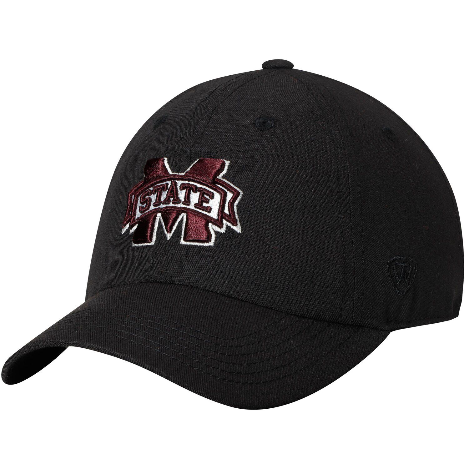 black mississippi state baseball hat