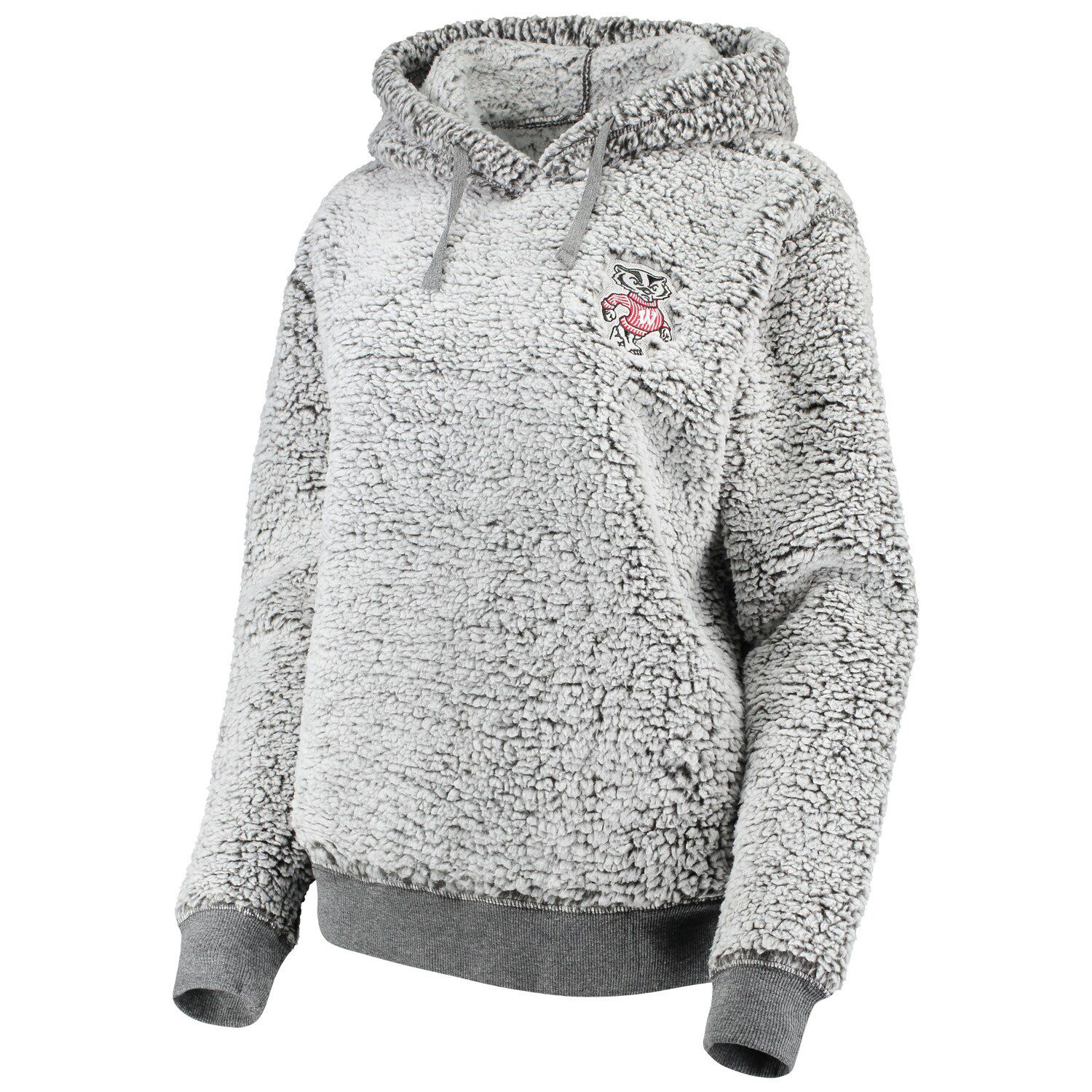 heathered sherpa hoodie