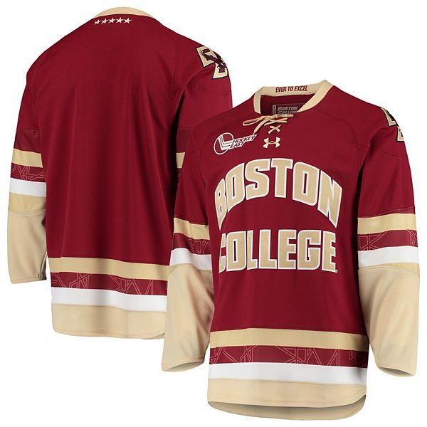 Mens Under Armour red Boston University Terriers Hockey Jersey