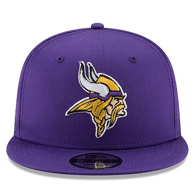 Men's New Era Purple Minnesota Vikings Basic 9FIFTY Adjustable Snapback Hat