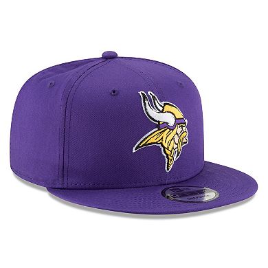 Men's New Era Purple Minnesota Vikings Basic 9FIFTY Adjustable Snapback Hat