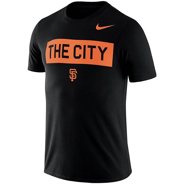Men's Nike Black San Francisco Giants MLB The City Local Phrase T-Shirt