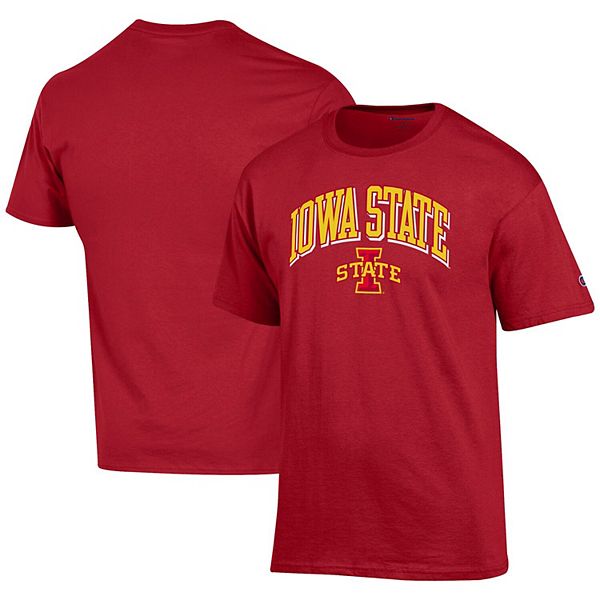 Men's Champion Cardinal Iowa State Cyclones Arch Over Logo T-Shirt
