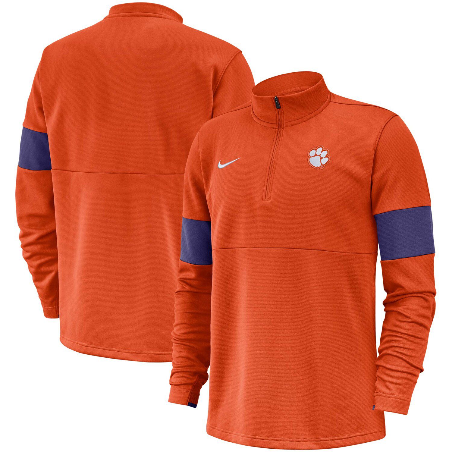 nike orange half zip