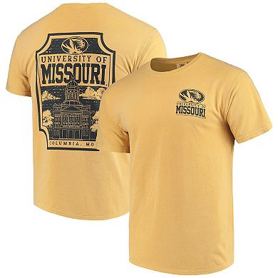 Men's Gold Missouri Tigers Comfort Colors Campus Icon T-Shirt