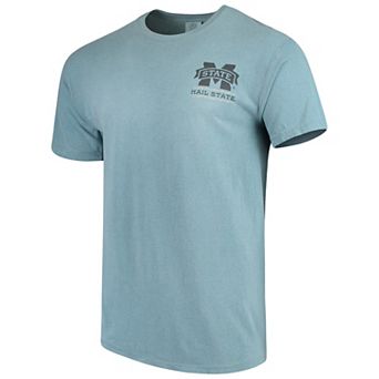 Men's Blue Mississippi State Bulldogs State Scenery Comfort Colors T-Shirt